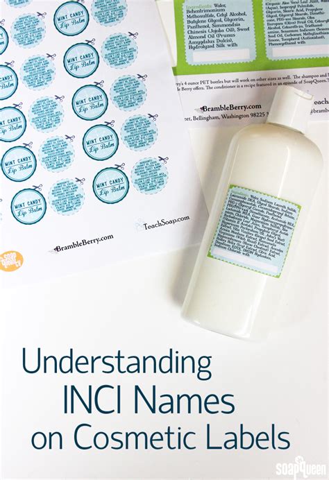 Understanding INCI Names on Cosmetic Labels - Soap Queen