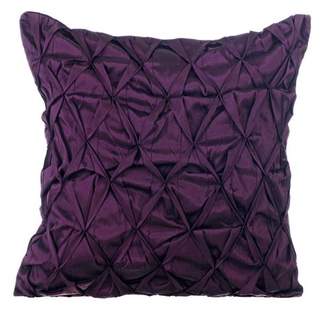 16x16 Designer Plum Purple Throw Pillow Custom Etsy India Purple