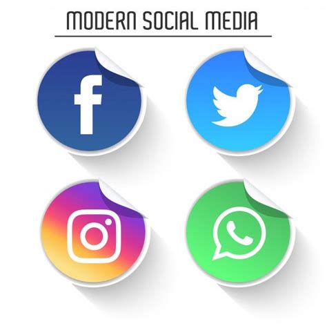 Modern Social Media Logos Pack Premium Vector Premium Vector Freepik