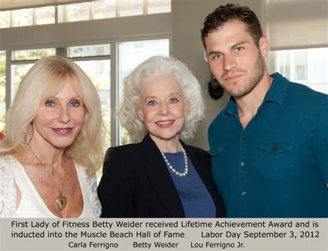 First Lady Of Fitness Betty Weider Received Lifetime Achievement Award