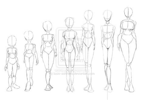 Body Shapes Practice By ~tabbykat On Deviantart Drawing Anime