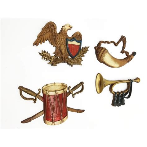 sexton wall decor sexton 4 colonial patriotic instruments and eagle cast metal crafts wall