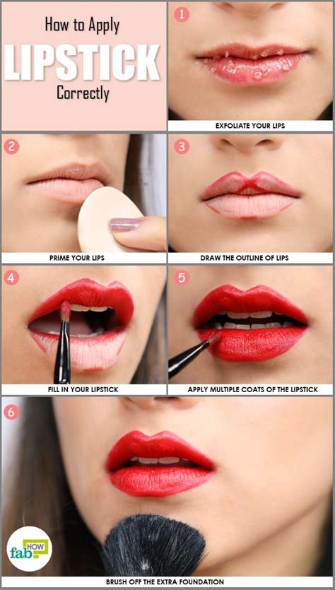 When we search about applying makeup step by step for beginners, we see lots of suggestions. How to Apply Lipstick Correctly (Step-by-Step Guide with Pictures) | Fab How | How to apply ...