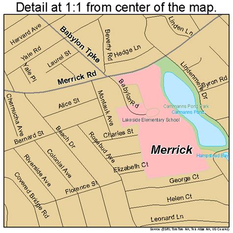 Merrick New York Street Map 3646668
