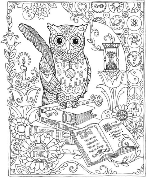 Here's a list of the best unique, easy and advanced coloring pages for adults. OWL Coloring Pages for Adults. Free Detailed Owl Coloring ...