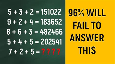 Viral Math Puzzles Only For Genius With Answer Youtube