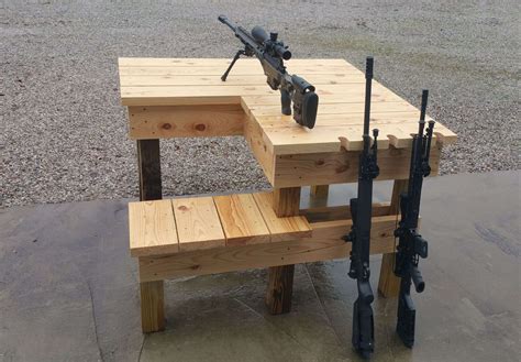 Custom Built Solid Wood Professional Shooters Bench