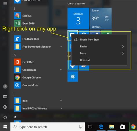 9 Tips To Customize Start Menu In Windows 10 Tech Support All