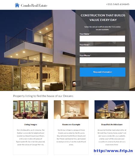 Especially designed for all kind of real estate agents. 50+ Best Unbounce Landing Page Templates | Frip.in