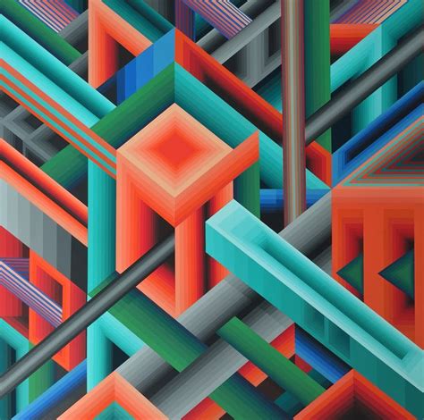 Daleks Latest Series Of Colorful Geometric Paintings Geometric