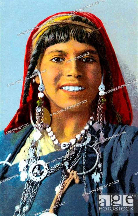 Algeria Tunisia A Young Bedouin Woman Photographed By Lehnert And