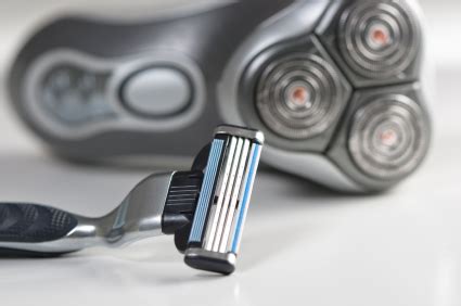 Electric shavers and safety razors shouldn't be a problem here. Electric Shaver vs. Razor: The Duel - Pick My Shaver
