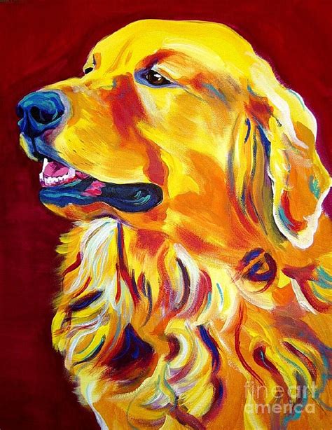 Golden Scout By Alicia Vannoy Golden Retriever Art Dog Paintings