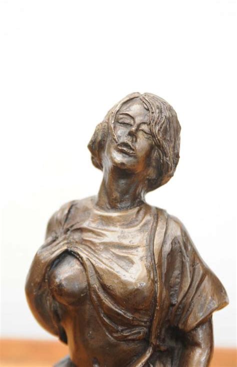Bronze Erotic Female Figurine Statue Sexy Lady Ebay