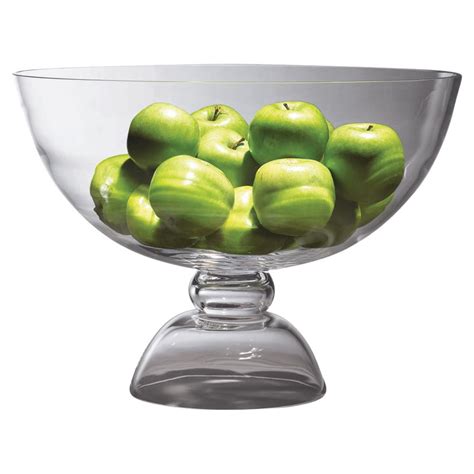They could be used for numerous uses. Dean Modern Classic Amphora Clear Glass Footed Bowl ...