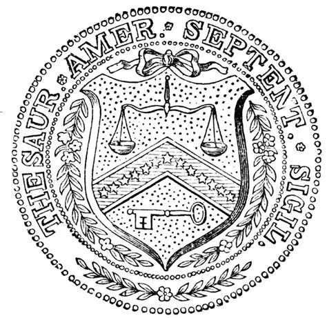 Treasury Department Seal Clipart Etc