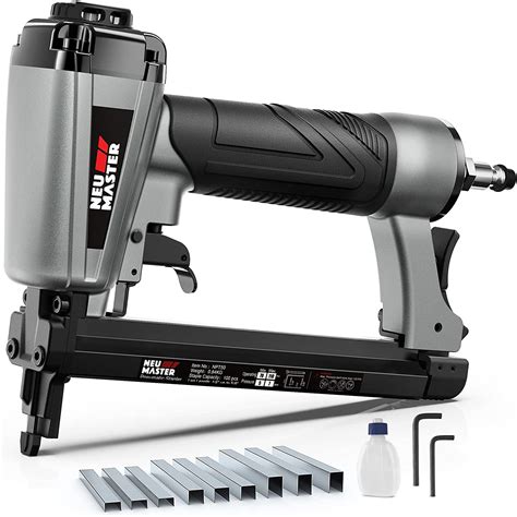 NEU MASTER Pneumatic Staple Gun, 20 Gauge Upholstery Stapler with