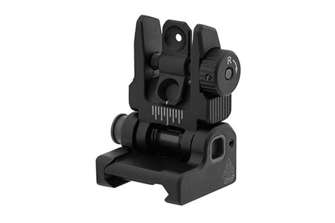 Leapers Utg Accu Sync Spring Loaded Flip Up Ar15 Rear Sight Sportsman