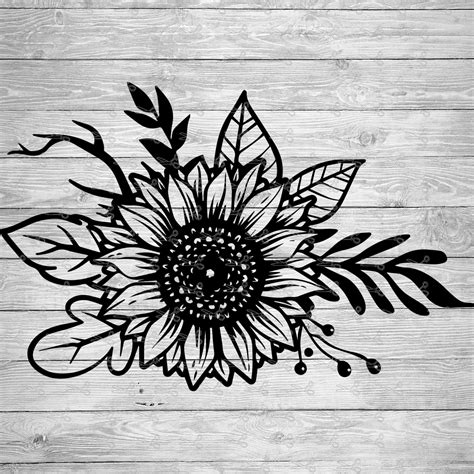 Sunflowers Silhouette Svg Svgs Design Bundles Silhouette My XXX Hot Girl