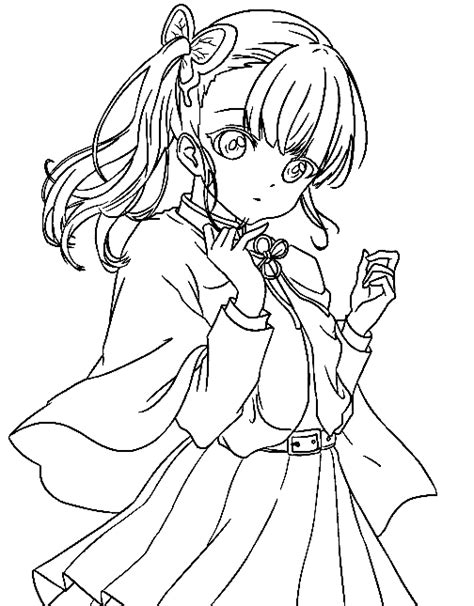 Kanao Demon Slayer Coloring Pages Tsuyuri Kanao Coloring Pages Images