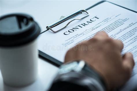 Business Person Signing Contract Stock Photo Image Of Mature