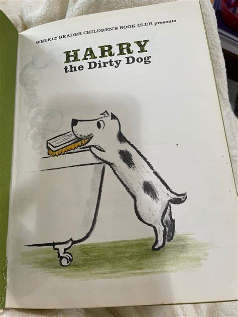 Vintage Book Harry The Dirty Dog By Gene Zion Pictures By Etsy