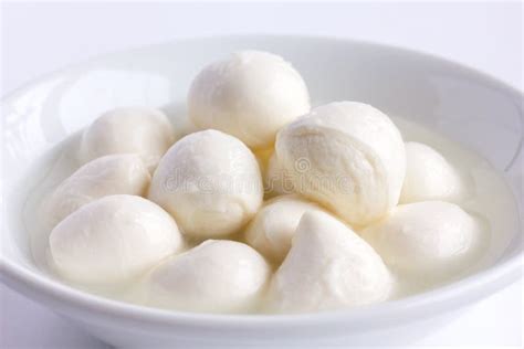 Small White Mozzarella Balls Stock Photo Image Of Lunch Liquid 42381472