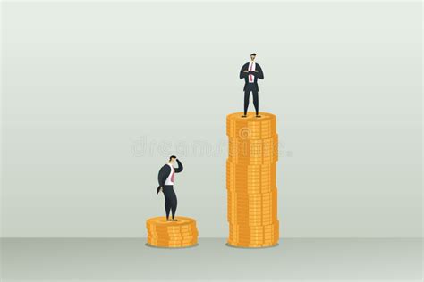Salary Difference Wage Gap Between Rich And Poor People With