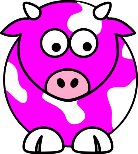 Pink Cow Clip Art At Vector Clip Art Online Royalty Free