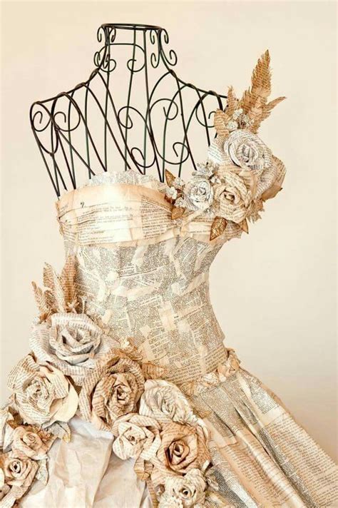 Vestido De Papel Paper Dress Newspaper Dress Art Dress