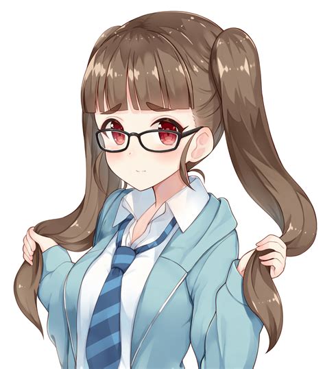 Anime Girl Face With Glasses Hot Sex Picture