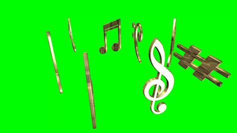 Green Screen Music Notes Youtube