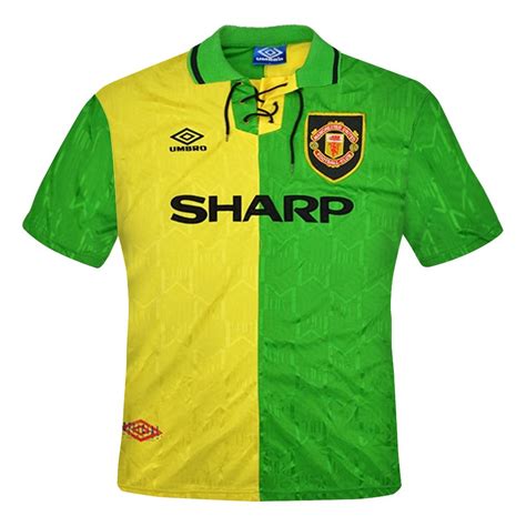 Manchester United Yellow And Green Kit Manchester United Goalkeeper