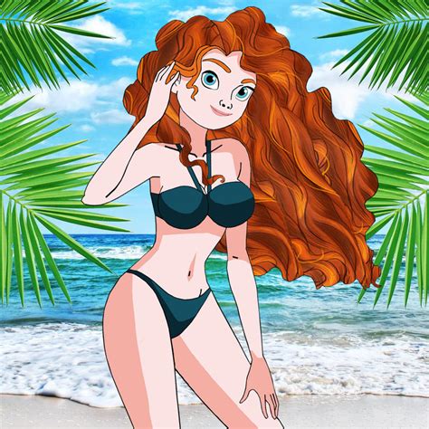 Merida Brave In A Bikini 2 By Carlshocker On Deviantart