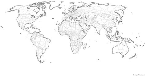 Mapa Mundi Para Imprimir Sin Colors Imagesee