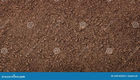 Organic Soil Background Brown Ground Texture Closeup Stock Image