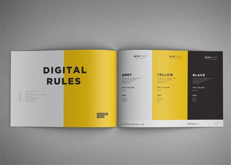 Elta Trade | Brand Guidelines on Behance in 2021 | Brand guidelines, Brand guidelines book 