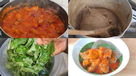 Cook Assorted Meat Stew Ewedu And Amala With Me Youtube
