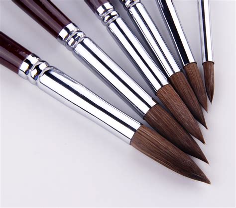 Buy Artist Paint Brushes Superior Sable Hair Artists Round Point Tip