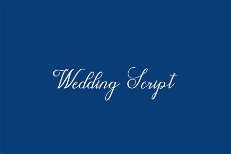 Wedding Script Fonts Shmonts