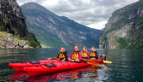 Guided Kayak Tours In Geiranger Sea Kayak With Guide Geiranger Norway