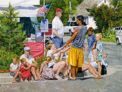 Sam Collett Fine Art Portrats - Waiting for the Parade