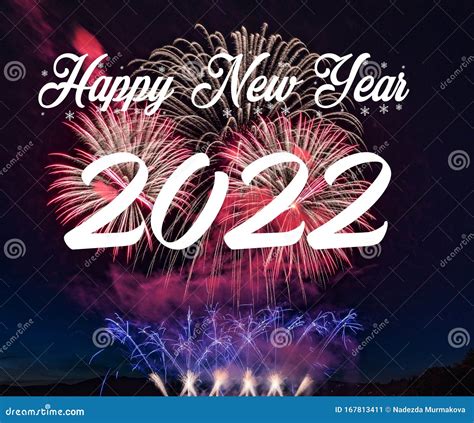 happy new year 2022 with fireworks background stock image image of firework celebrate 167813411