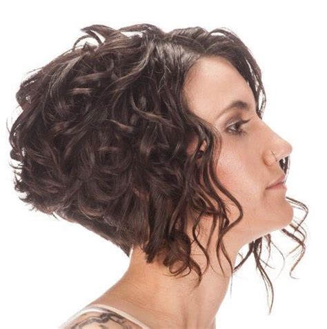 get an inverted bob haircut for curly hair