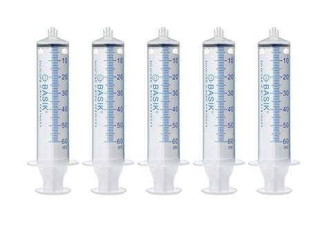 Buy Urnconcern 60cc 60ml Syringe Luer Lock Tip Reusable Silicone O