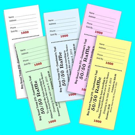 600 Custom Raffle Tickets Preforated Stub Numbered And Booked Etsy