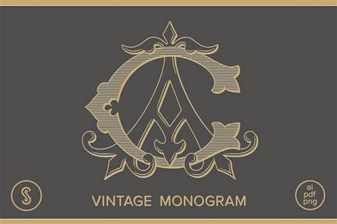 AC Monogram CA Monogram (With images) | Monogram, Vintage monogram, Monogram design