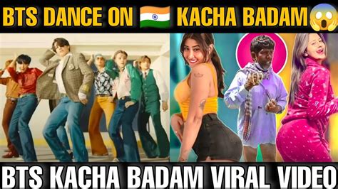 bts viral dance on 🇮🇳 kacha badam😱 anjali arora indian viral kacha badam bts dance💜 bts indian
