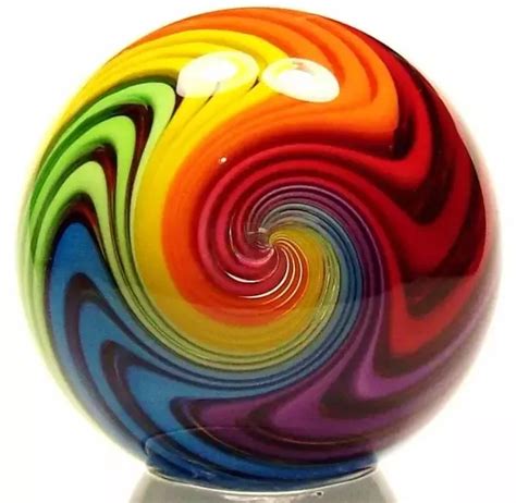 Color Swirl Rainbow Swirl Chihuly Glass Marbles Decorated Water