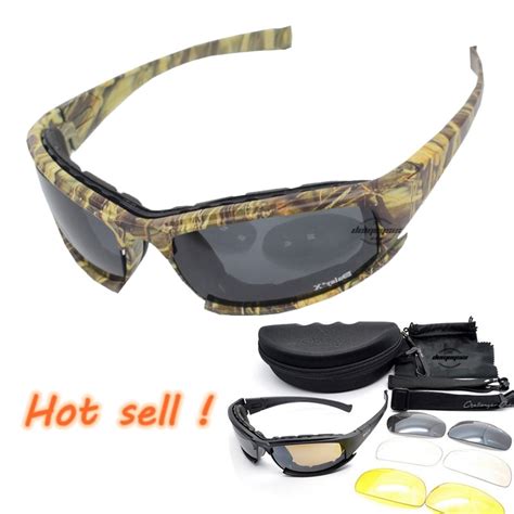Tactical X7 Glasses Military Goggles Army Sunglasses With 4 Lens Original Box Men Shooting